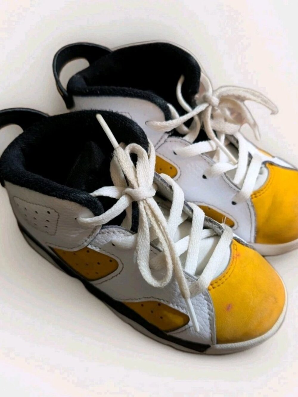 Nike Air Jordan 6 Retro TD Yellow Ochre Toddler Size 9C DV3606-170